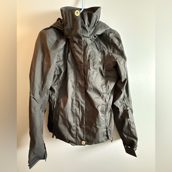 Rossignol Expert 10,000 Women's Hooded Ski Parka Sz M 19" PTP Goggle Bag & Clip - Picture 2 of 15